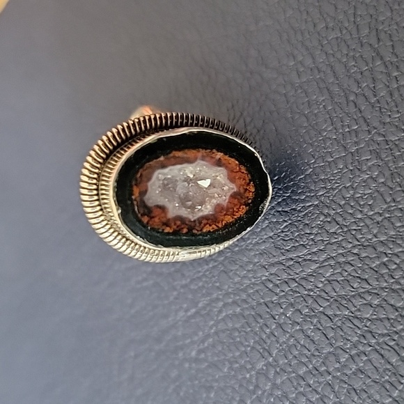 Geode Ring Sterling - Picture 1 of 5